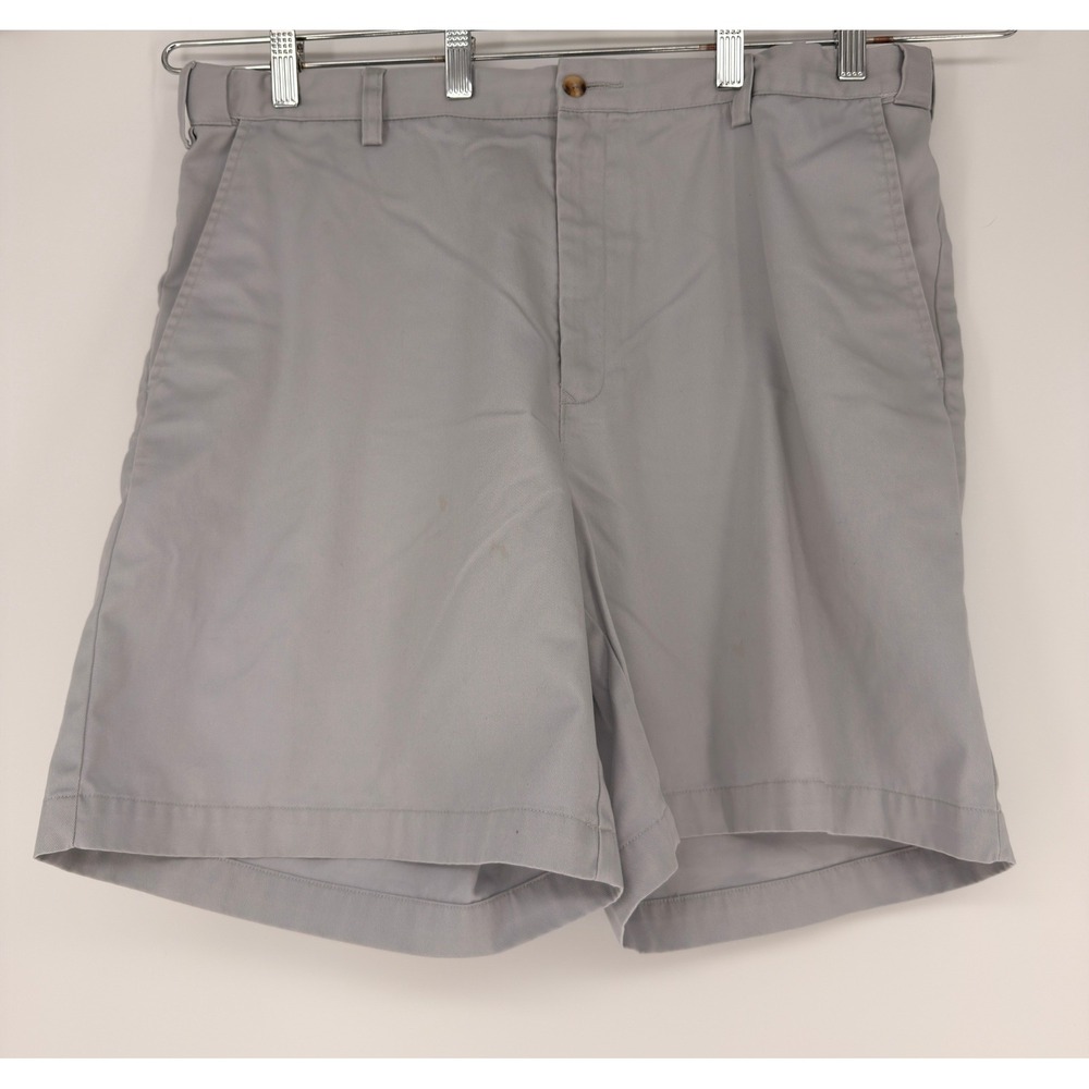 Windham Pointe Chino Shorts Mens 38 Gray Cotton Twill Casual Gorpcore Dad Preppy